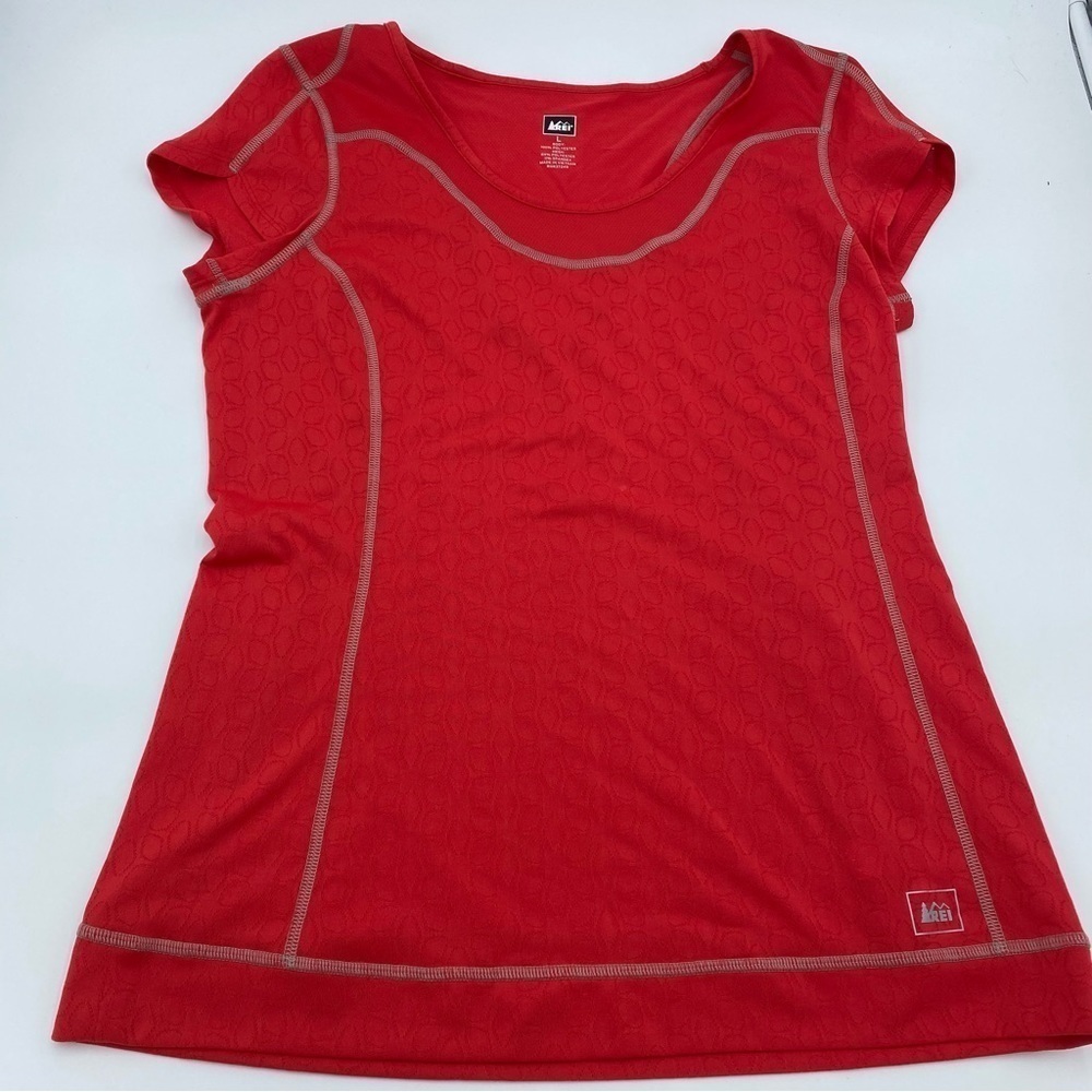 REI Women’s Fleet Crew Top L Red